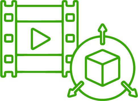 3D Video Icon